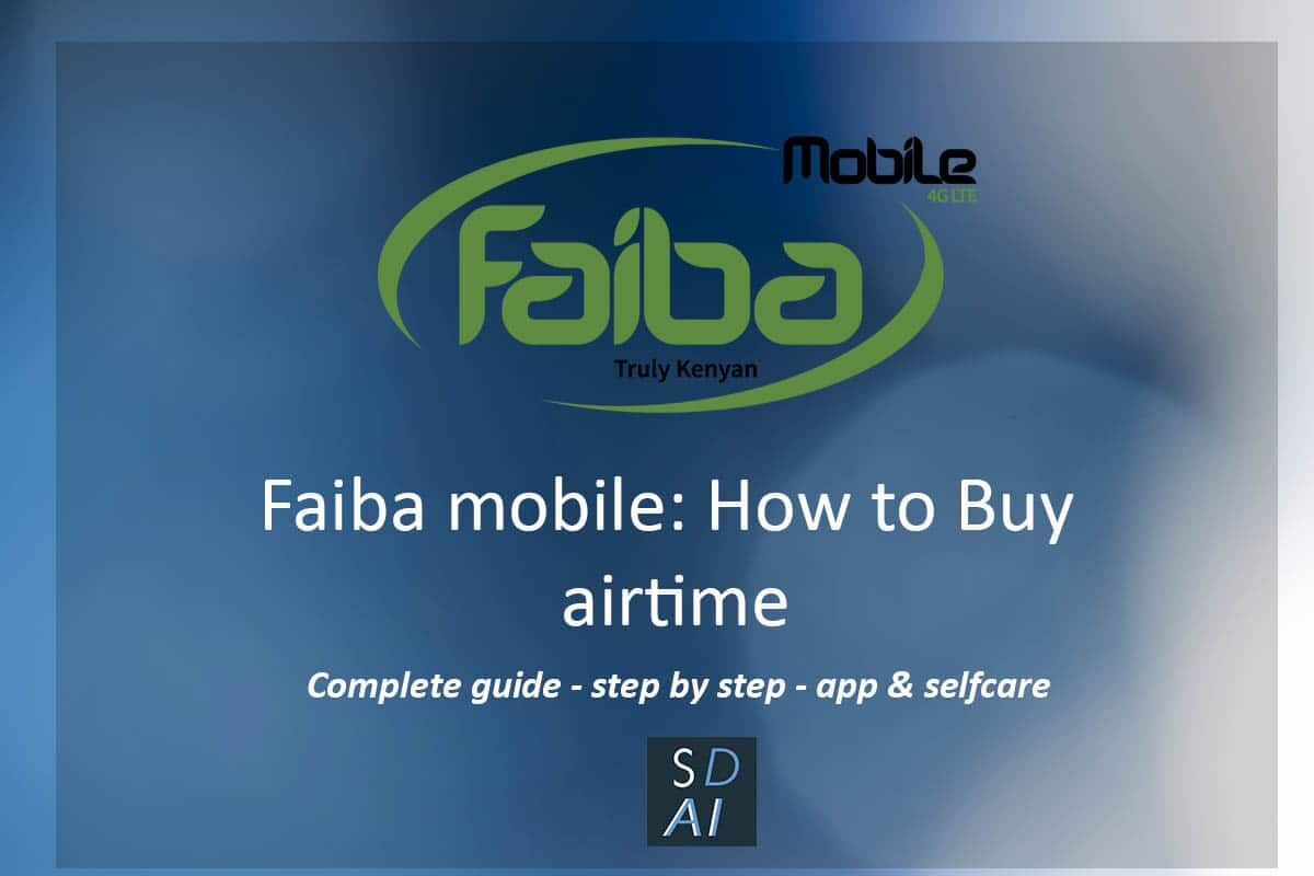 faiba mobile how to buy airtime